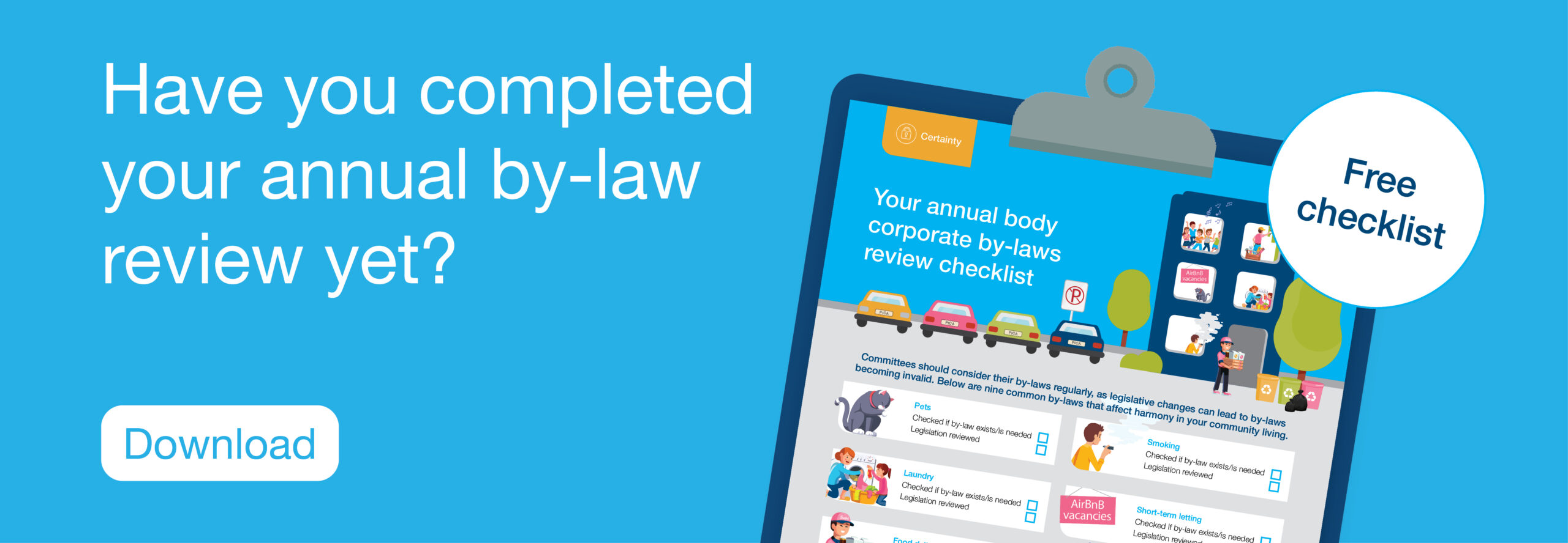 By-law review checklist promo banner