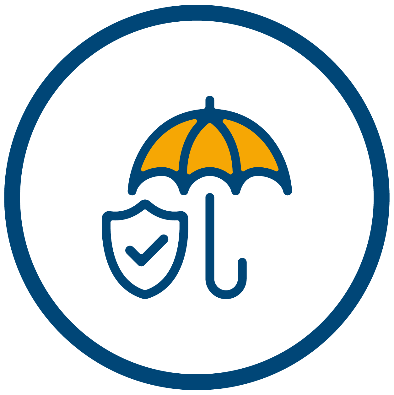 Insurance legal risk icon